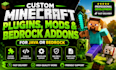 develop minecraft plugins addon and mods for java bedrock