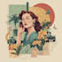 draw retro vintage style illustration