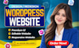 design redesign wordpress business website, build wordpress website development