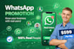 do whatsapp promotion for real users