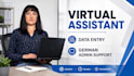 do data entry and german virtual assistant tasks