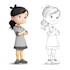 design a 2d cartoon character