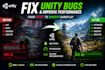 develop, fix and optimize your unity mobile game