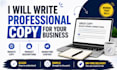 help you with basic copywriting for your business