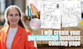 create a custom branded coloring page for your business