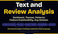 analyze your text data and extract insight and patterns