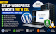 setup wordpress website with SSL on linux vps