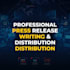 write and distribute a professional press release to top media outlets