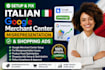 setup fix italian google merchant centre misrepresentation and shopping ads