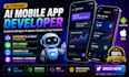 develop ai mobile app android ios ai agents ai software ai apps and saas app