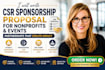write csr sponsorship proposal for nonprofits and events