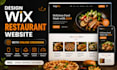 design wix restaurant website with online ordering