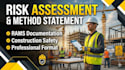 prepare professional rams risk assessment and method statement