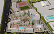 reconstruct outdoor recreational facilities,playground cgi render,3d site layout
