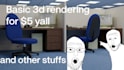 model simple3d things and laptop pc troubleshooting stuffs