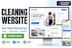 design cleaning website for cleaning company and services