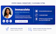 design clickable HTML email signature and animated email signature