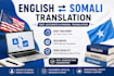 translate english to somali professionally