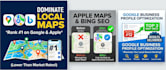 set up gmb, apple maps SEO, bing places, and local citations