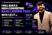 build a high converting saas landing page with nextjs