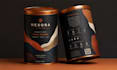 do aesthetic coffee bag packaging, stickers and label design
