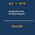 package your python program into a standalone exe file