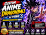 create ai anime video  dragon ball inspired