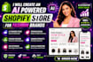 create an ai powered shopify store for fashion brands