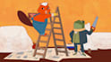 make 2d animated explainer video, 2d cartoon video, character animation