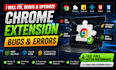 do chrome extension, bug fix manifest v3 javascript react js apl fix extension