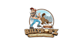 make beaver chewing stump logo for stump grinding services