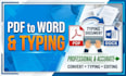 file conversion and typing your document on pdf to word