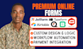 design custom typeform jotform airtable gravity forms quform basin integration