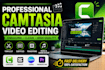 do professional video editing using camtasia