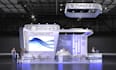 do 3d virtual exhibition stand, 3d trade booth, stall, 3d kiosk design