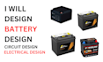 design battery design circuit design solar illustration