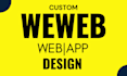 create custom weweb web app with xano, supabase and api integration