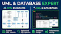 make professional uml diagram and database project