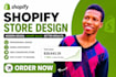 design, redesign shopify store for high conversion