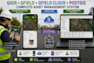 create qgis, qfield and postgis gis asset management system