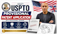 draft uspto provisional patent application with professional drawing