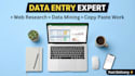 your virtual assistant for data entry, data mining, copy paste, web research