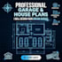 design garage plan, architectural plan and permit drawings in autocad