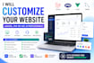 customize your laravel PHP or vue js website professionally
