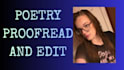 proofread and edit your poetry as a published poet