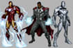 illustrate a superhero comic and marvel character