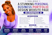 design a stunning personal business porfolio design website page on wordpress