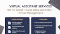 handle admin tasks, data entry, and excel sheets
