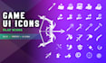 create flat game UI icons