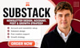 setup substack newsletter design account  post and growth strategy